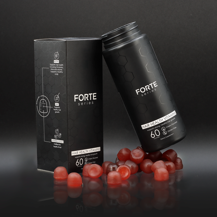 Hair Vitamin Gummies - Biotin & Hair Health Ingredients - 60 cts | Forte Series - Forte Series