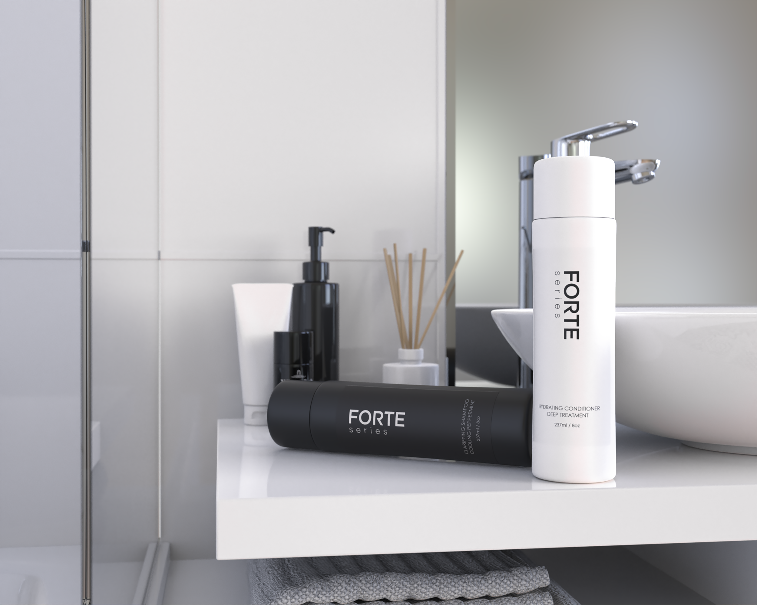 A single green leaf against a white background.