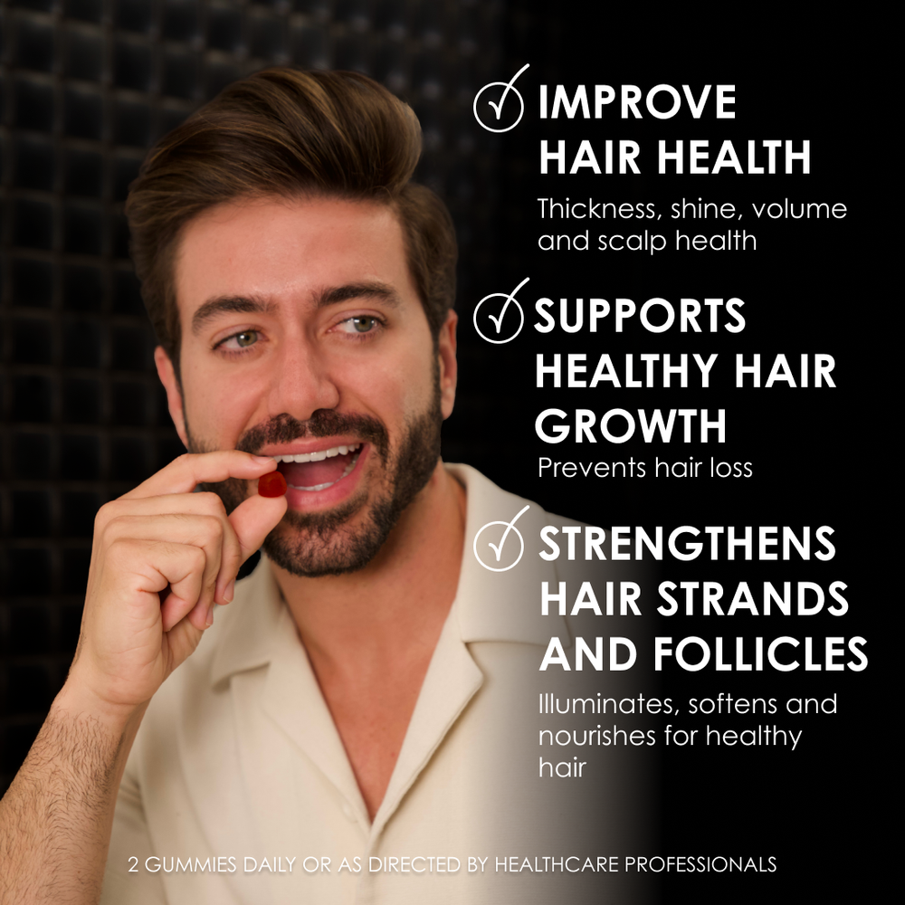 Hair Vitamin Gummies - Biotin & Hair Health Ingredients - 60 cts | Forte Series - Forte Series