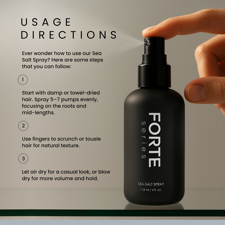 Sea Salt Spray - Beachy Texture & Volume - 4 Oz - Forte Series