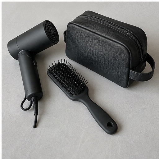 Pro Dryer, Vented Brush, Scalp Massager & Santos Dopp Kit