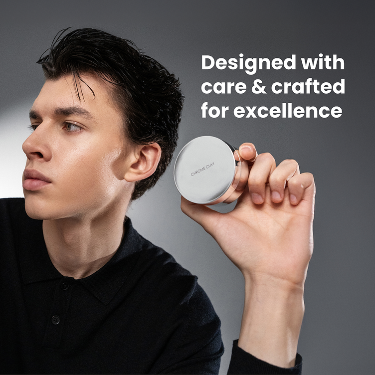 Chrome Clay - Strong Hold & Matte Finish 2.5 Oz - Forte Series