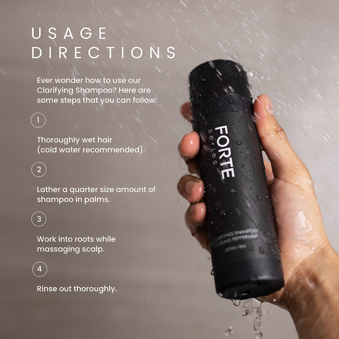 Clarifying Shampoo - Deep Cleanse & Detox - 8 Oz - Forte Series