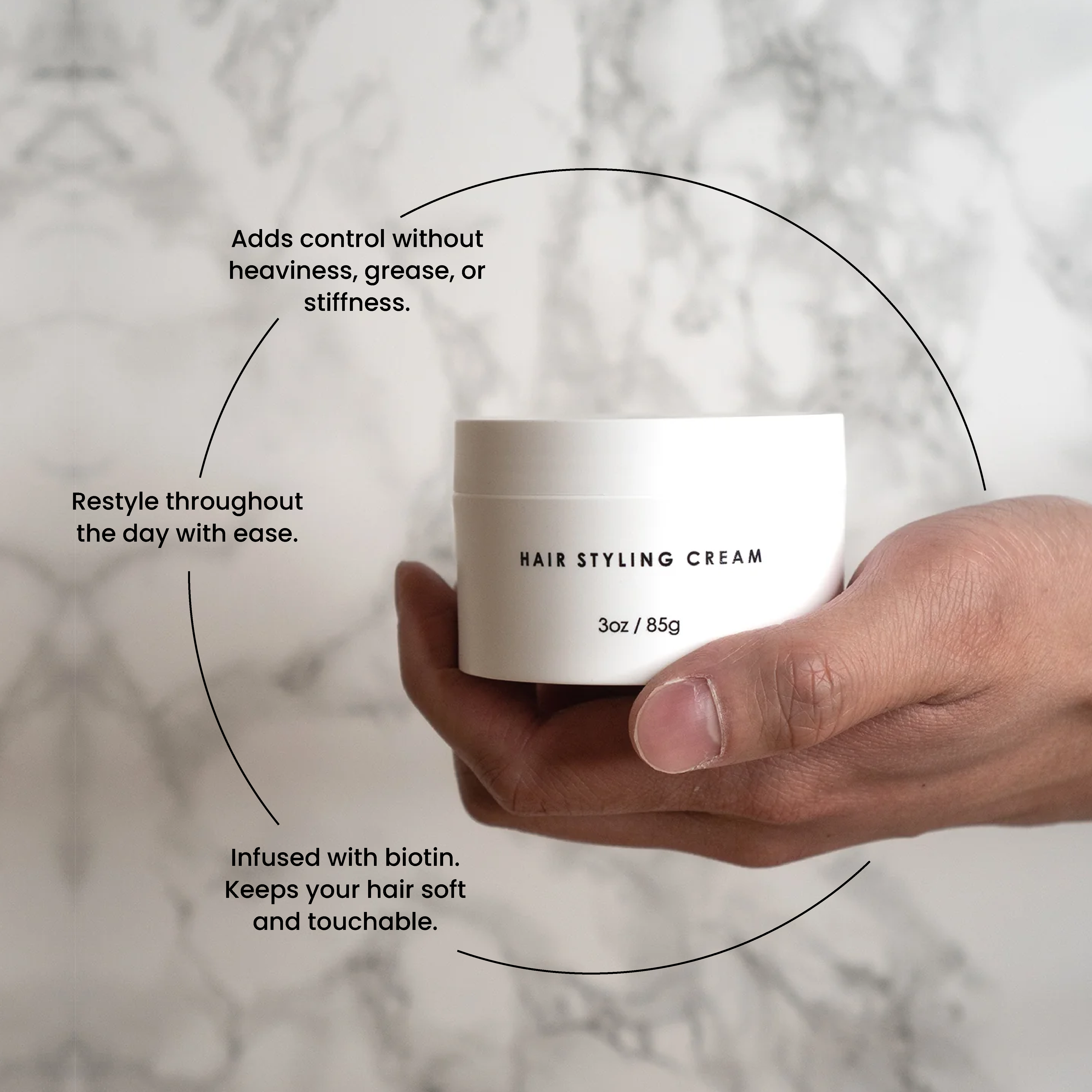 Styling Cream - Firm Hold, Thickening & Nourishing-3 Oz - Forte Series