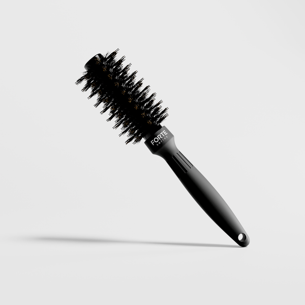 Boar Bristle Round Brush for Volume, Shine Frizz Control