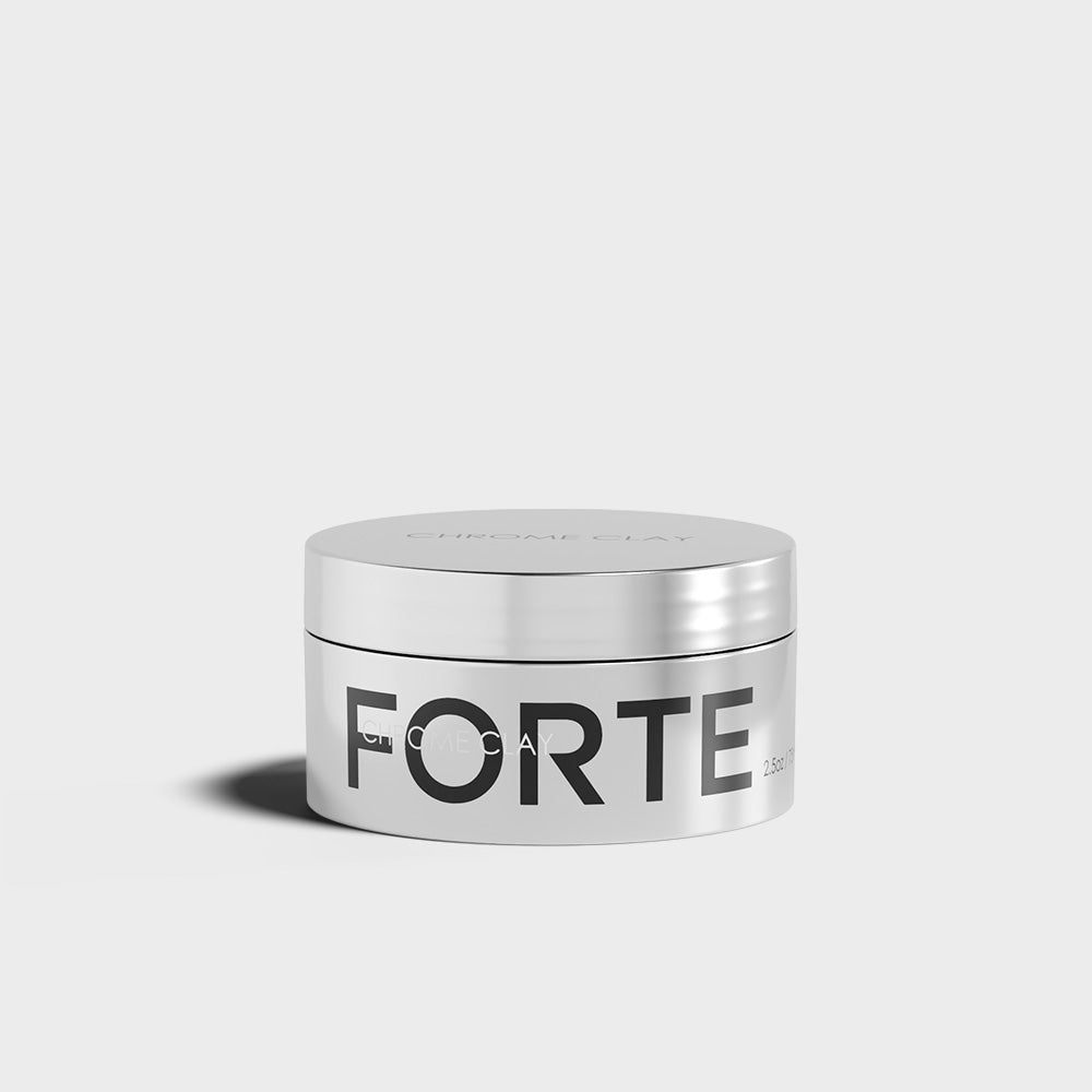 Chrome Clay - Strong Hold & Matte Finish 2.5 Oz | Forte Series